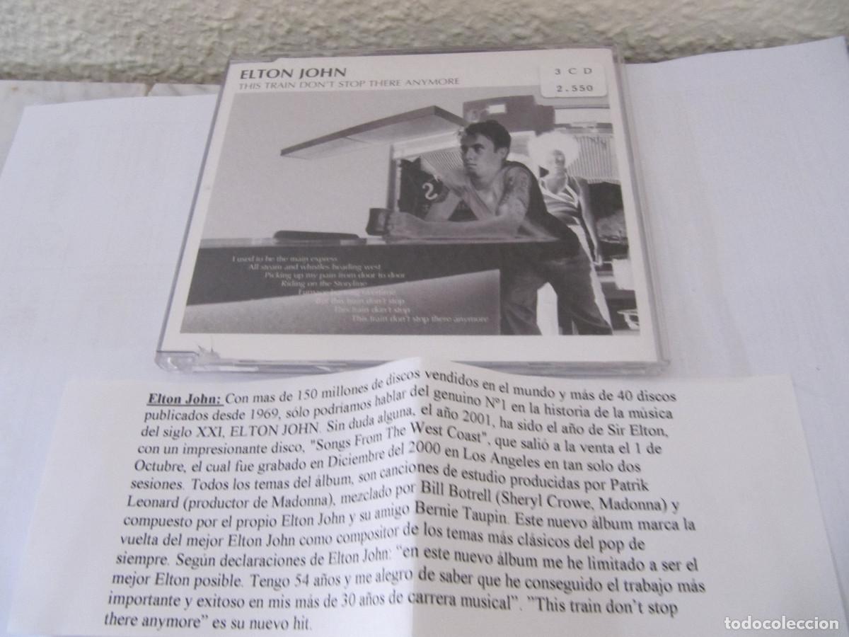 CDs de m&uacute;sica: ELTON JOHN / THIS TRAIN DON&acute;T THERE ANYMORE / CD SINGLE CADENA 100 - Foto 1