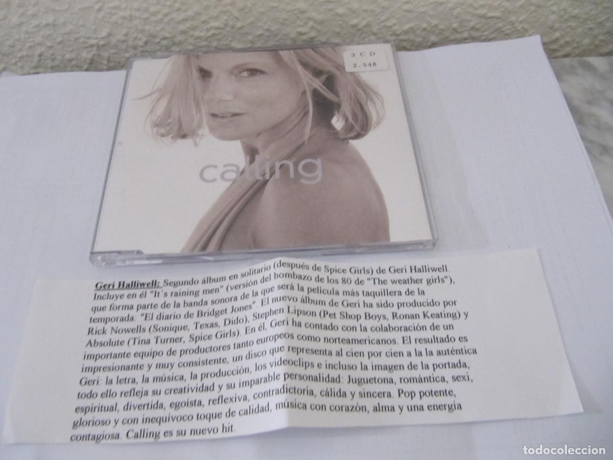 CDs de m&uacute;sica: GERI HALLIWELL - CALLING CD SINGLE 3 TEMAS CADENA 100 - Foto 1