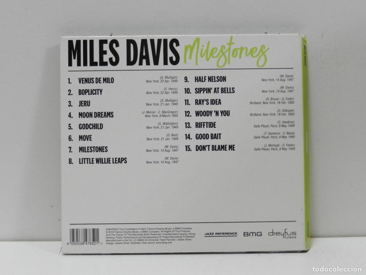 CDs de m&uacute;sica: DISCO CD. Miles Davis &ndash; Milestones. COMPACT DISC. - Foto 2