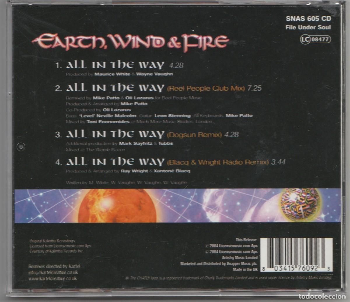 CDs de m&uacute;sica: CD - EARTH WIND & FIRE - ALL IN THE WAY - CD SINGLE - Foto 2