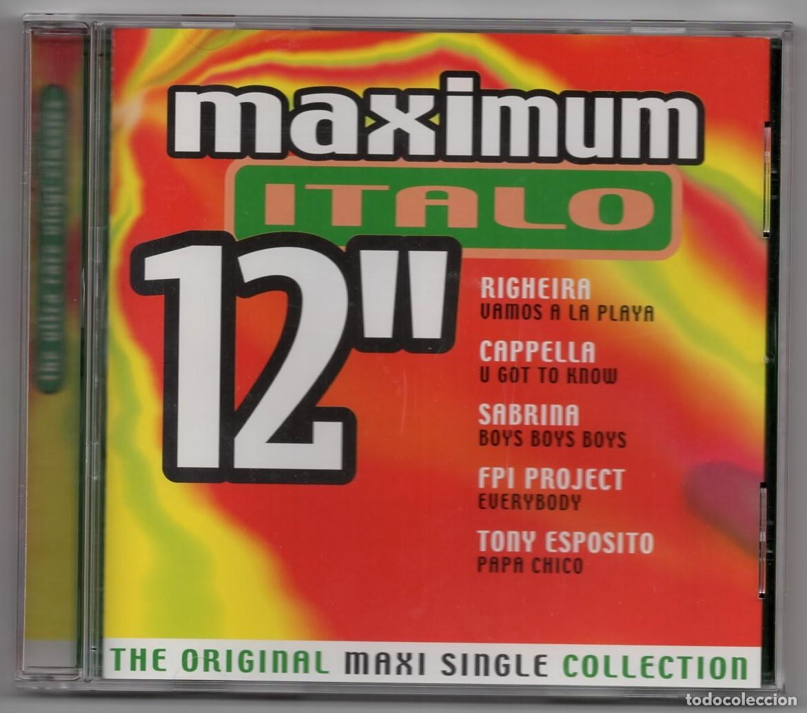 CDs de m&uacute;sica: CD - MAXIMUM ITALO - 12&rdquo; - THE ORIGINAL MAXI SINGLE COLLECTION - Foto 1