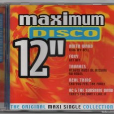 CDs de Música: CD - MAXIMUM DISCO - 12” - THE ORIGINAL MAXI SINGLE COLLECTION