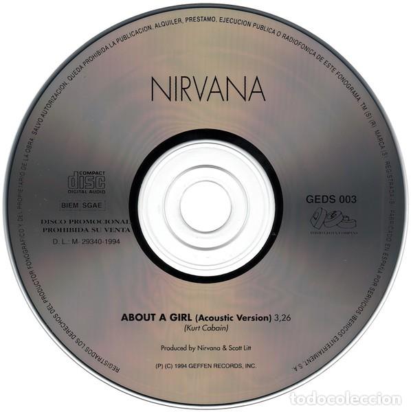 CDs de m&uacute;sica: Nirvana &ndash; About A Girl (Acoustic Version)- PROMO - Foto 1