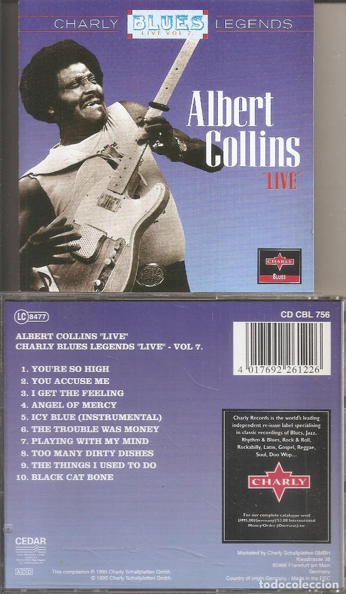 CDs de m&uacute;sica: ALBERT COLLINS - LIVE (CD, CHARLY RECORDS 1995) - Foto 1