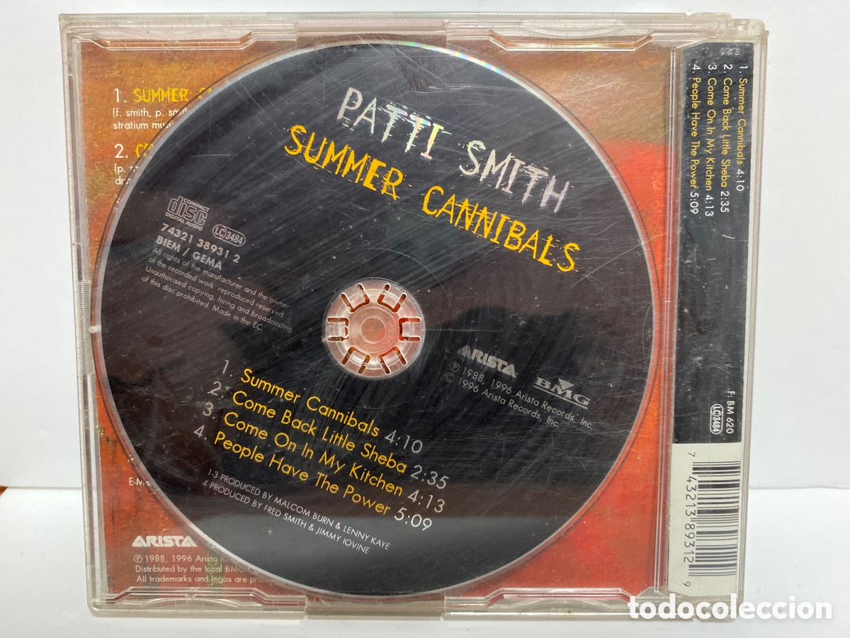 CDs de m&uacute;sica: Patti Smith - Summer Cannibals (CD, Single) - Foto 2