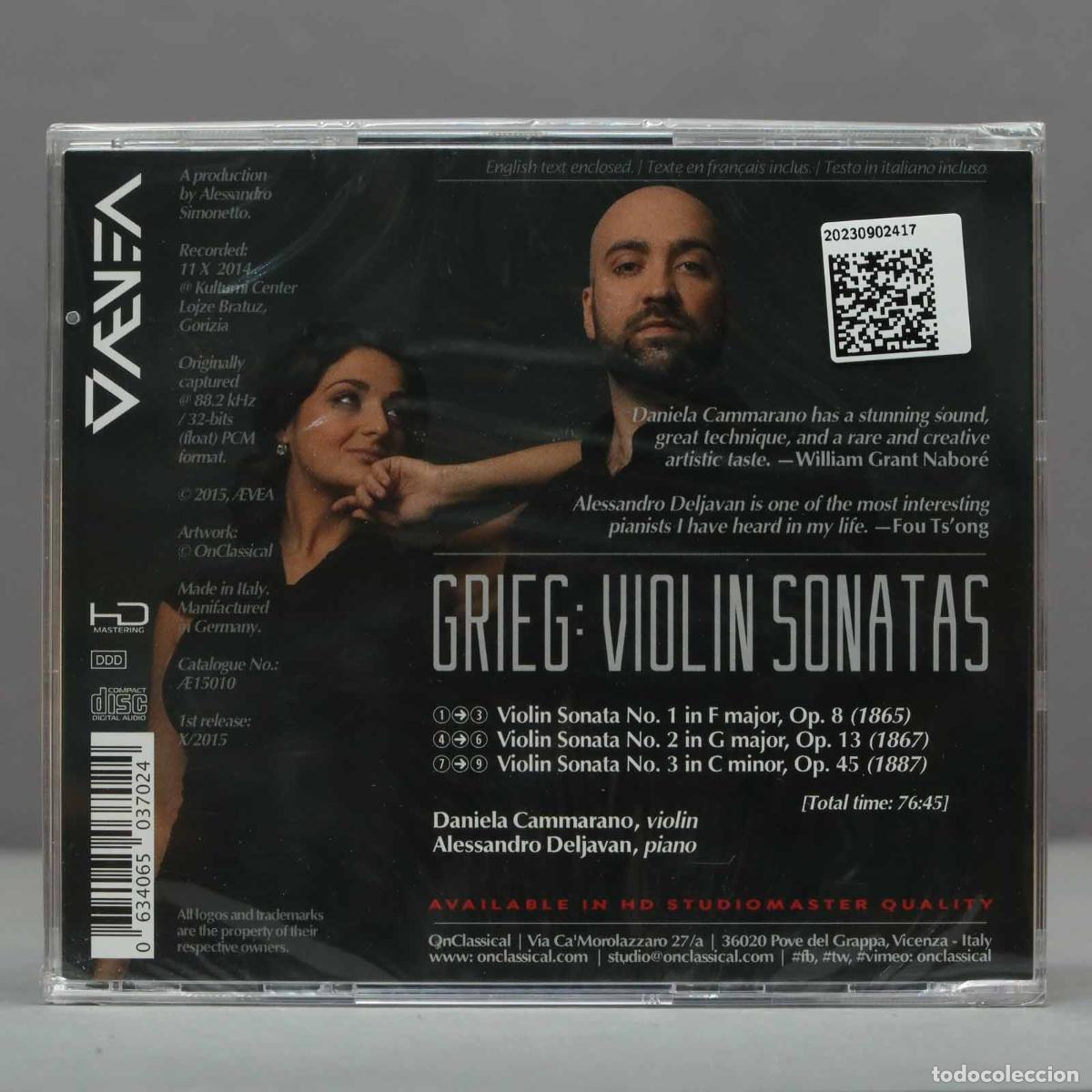 CDs de m&uacute;sica: CD. Edvard Grieg Grieg: Violin Sonatas. PRECINTADO - Foto 2