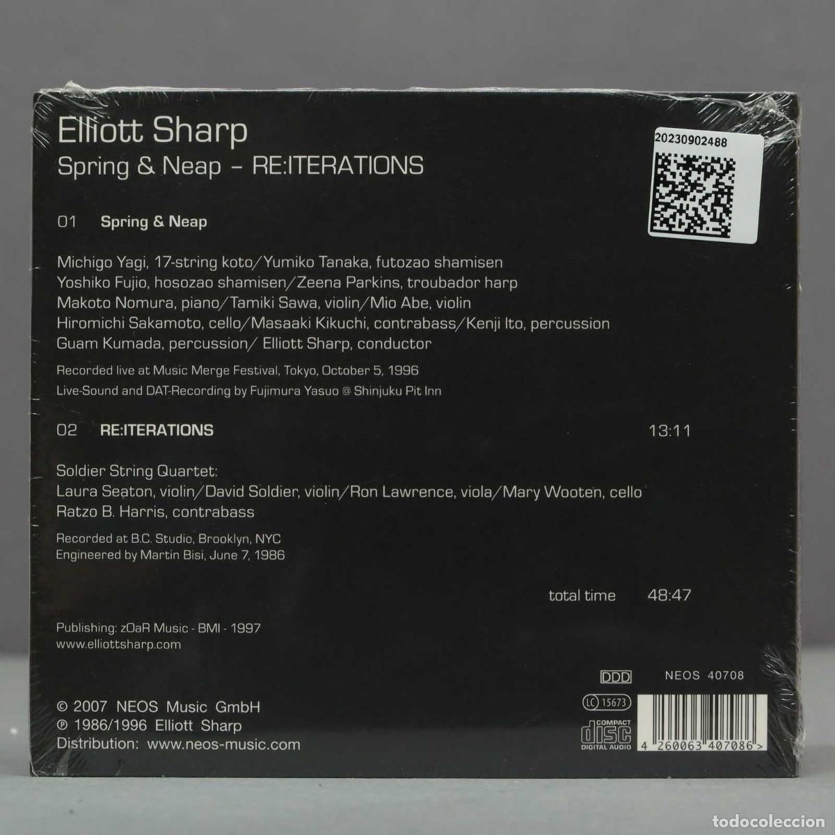 CDs de m&uacute;sica: CD. Elliott Sharp Spring and Neap . PRECINTADO - Foto 2