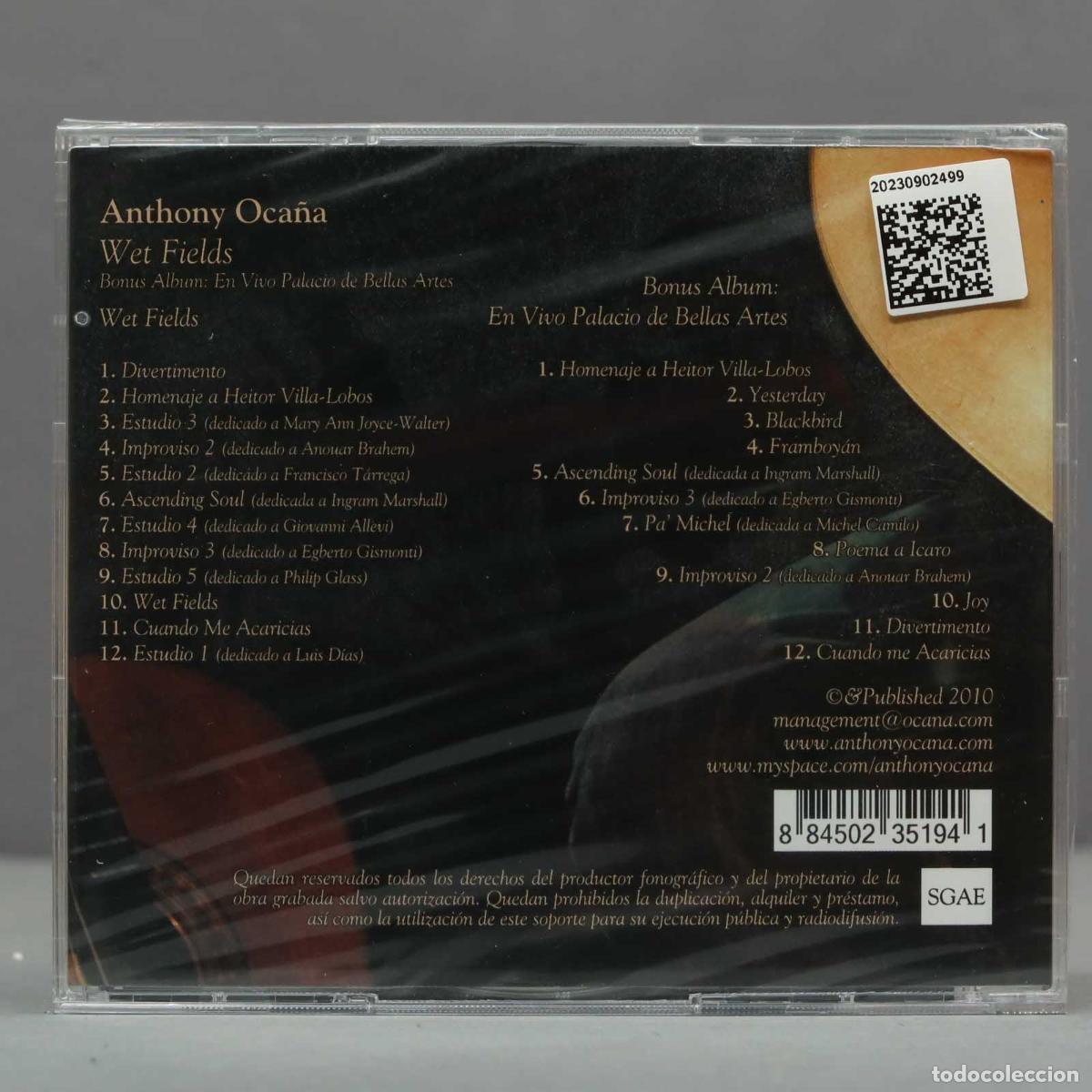 CDs de m&uacute;sica: CD. Anthony Ocana WET FIELDS. PRECINTADO - Foto 2