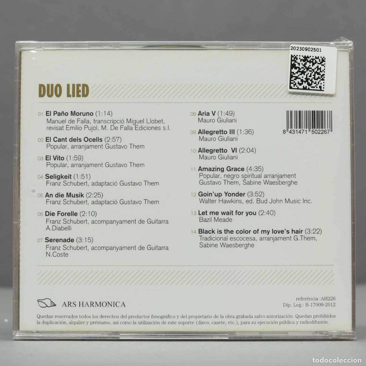 CDs de m&uacute;sica: CD. Due Lied by Franz Schubert. PRECINTADO - Foto 2