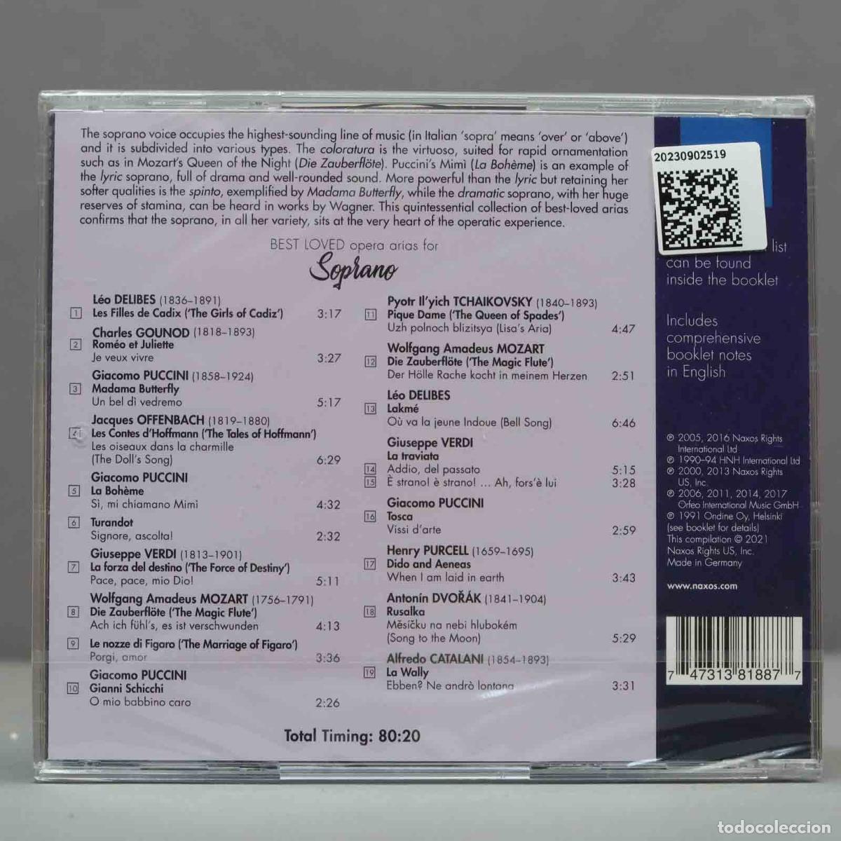 CDs de m&uacute;sica: CD. VARIOUS ARTISTS - SPECTACULAR SOPRANO. PRECINTADO - Foto 2