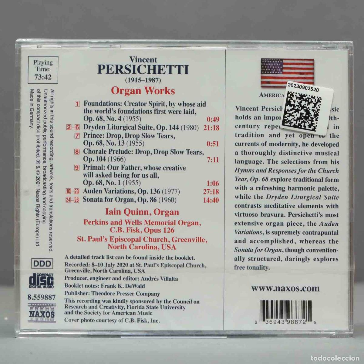CDs de m&uacute;sica: CD. Orgelwerke - Quinn. PRECINTADO - Foto 2