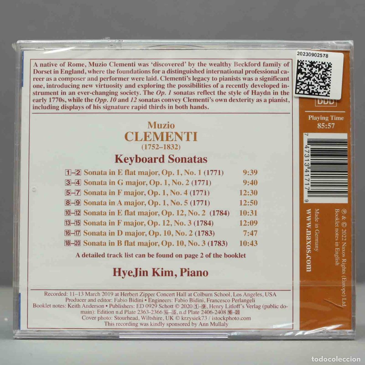 CDs de m&uacute;sica: CD. Keyboard Sonatas - Kim. PRECINTADO - Foto 2