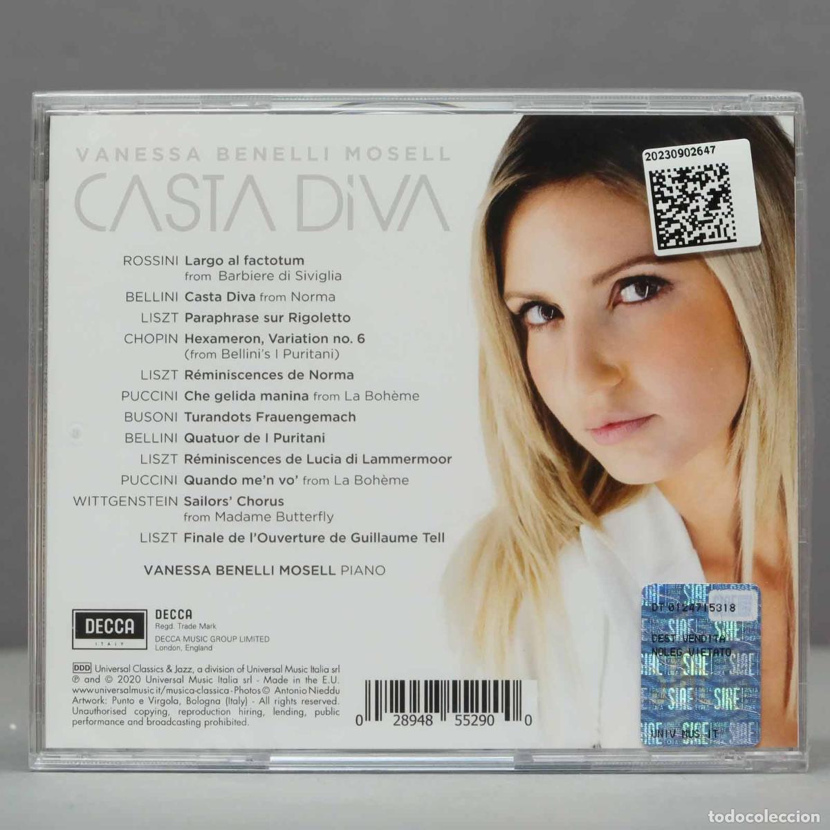 CDs de m&uacute;sica: CD. Benelli Mosell, Vanessa - Casta Diva. PRECINTADO - Foto 2