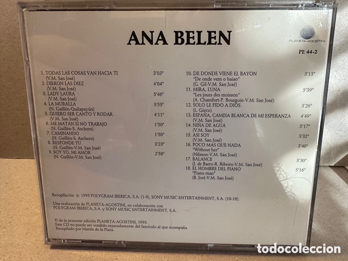CDs de m&uacute;sica: Ana Bel&eacute;n - Ana Bel&eacute;n (CD, Comp) - Foto 2