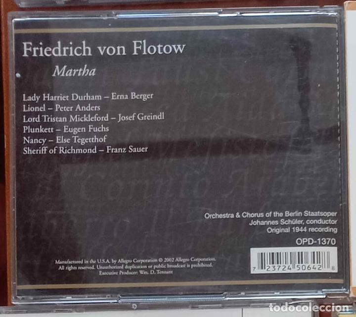 CDs de m&uacute;sica: CD DE &Oacute;PERA DE Friedrich von Flotow: MARTHA - Foto 2