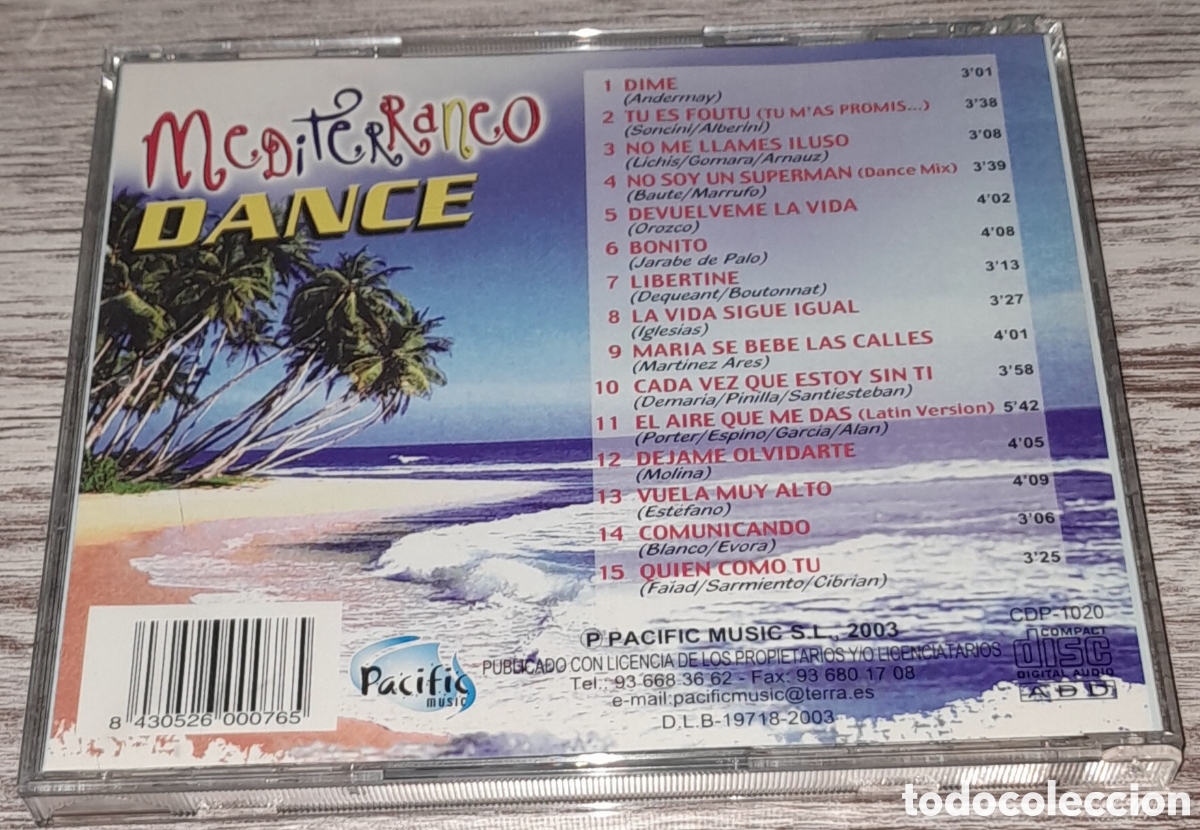 CDs de m&uacute;sica: MEDITERRANEO DANCE - Foto 2