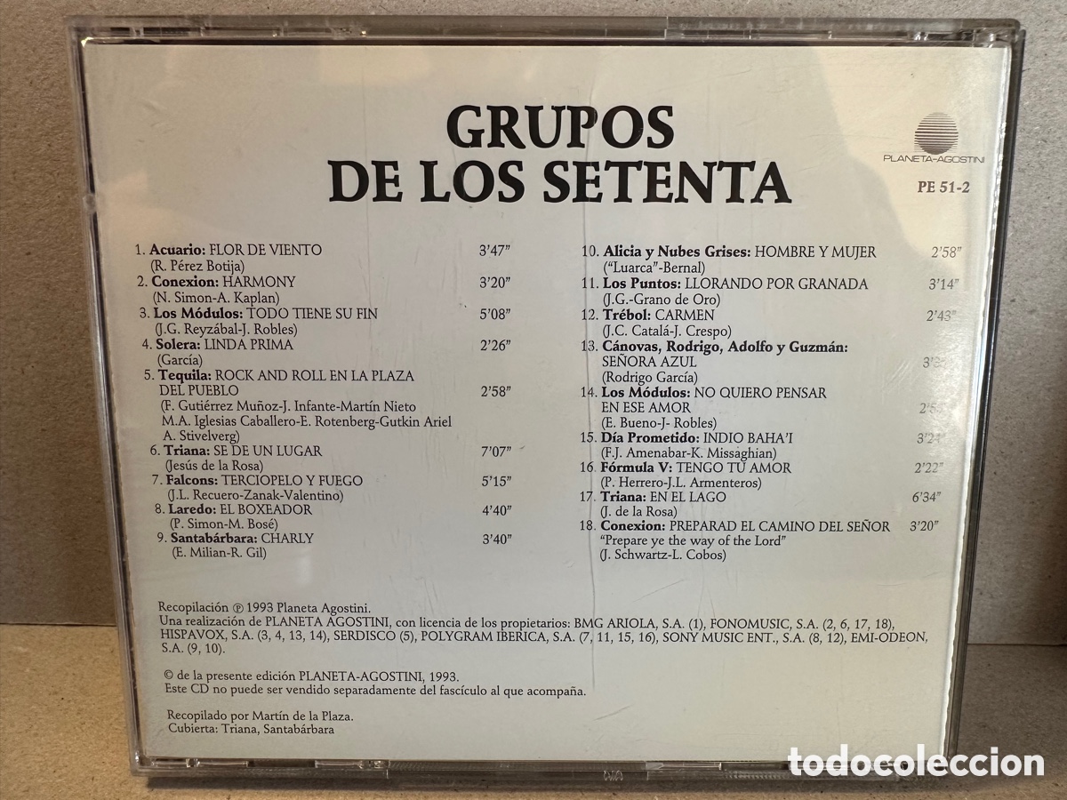 CDs de m&uacute;sica: Grupos De Los Setenta (CD, Comp) - Foto 2