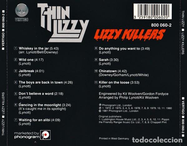 CDs de m&uacute;sica: Thin Lizzy &ndash; Lizzy Killers - Foto 2