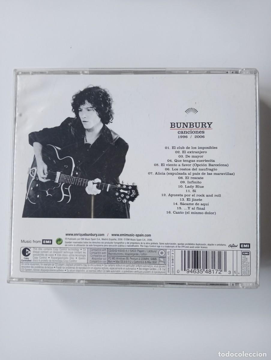 CDs de m&uacute;sica: Bunbury - Canciones 1996 / 2006 cd 2006 - Foto 2