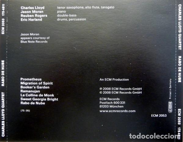 CDs de m&uacute;sica: Charles Lloyd Quartet &ndash; Rabo De Nube - Foto 2