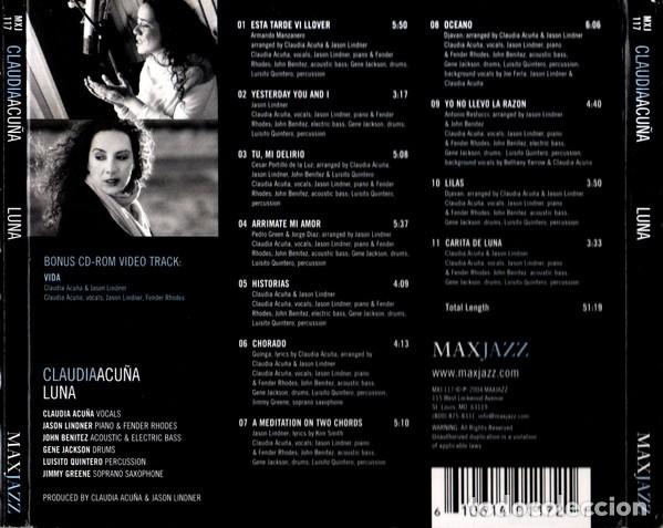 CDs de m&uacute;sica: Claudia Acu&ntilde;a &ndash; Luna - Foto 2