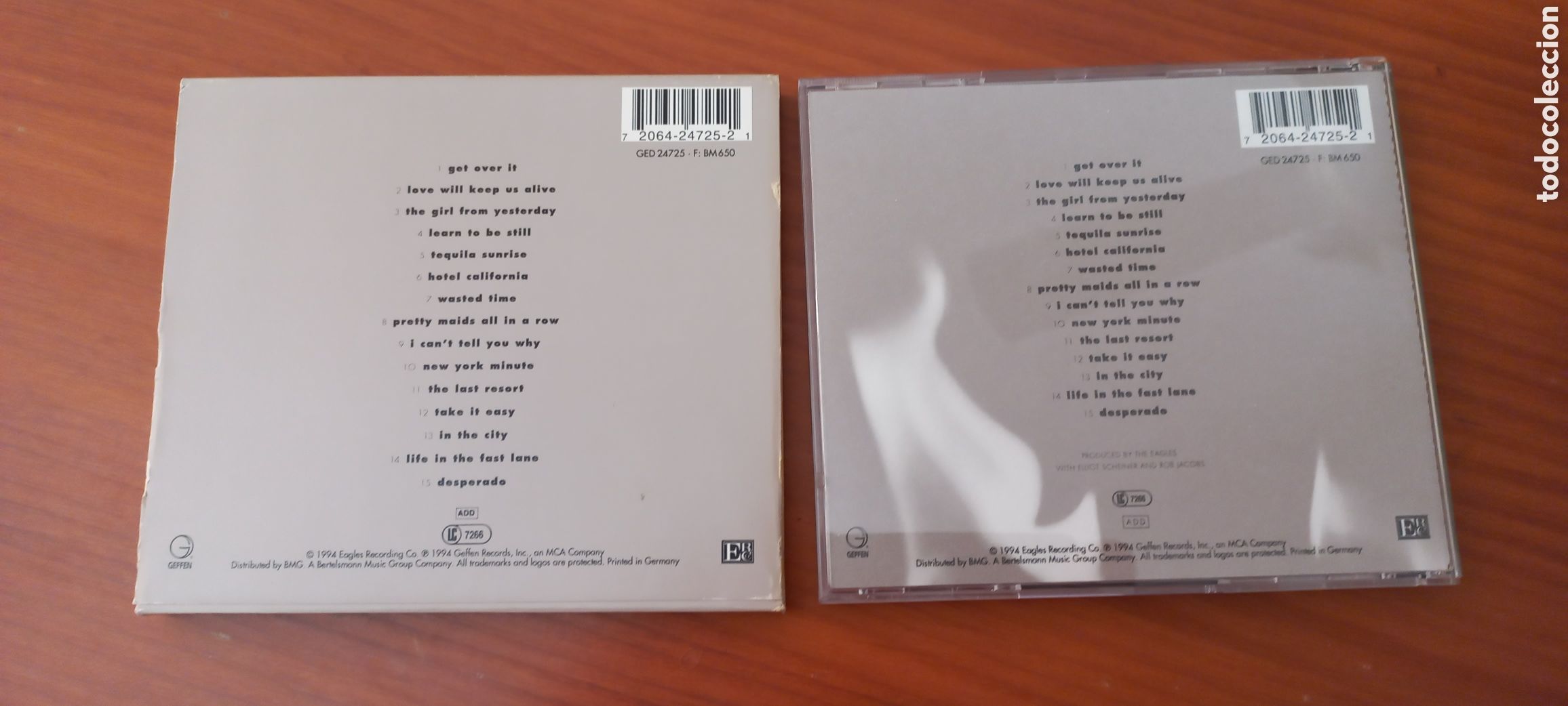 CDs de m&uacute;sica: Eagles CD Hell Freezes Over con funda original y libreto como nuevo - Foto 3