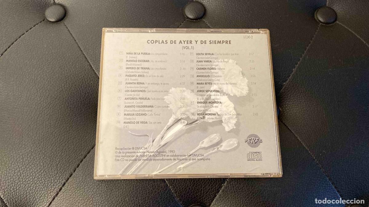 CDs de m&uacute;sica: CD. Coplas de ayer y de siempre. Vol 1. Compilaci&oacute;n - Foto 2
