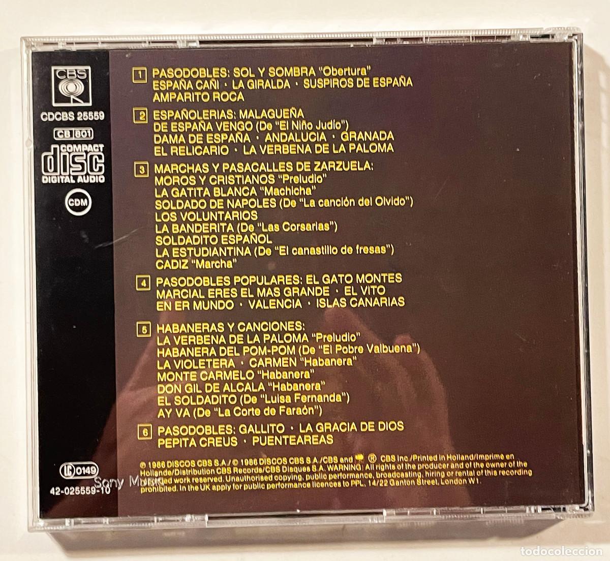 CDs de m&uacute;sica: LUIS COBOS / SOL Y SOMBRA / CD CBS 1986 / EU - Foto 2