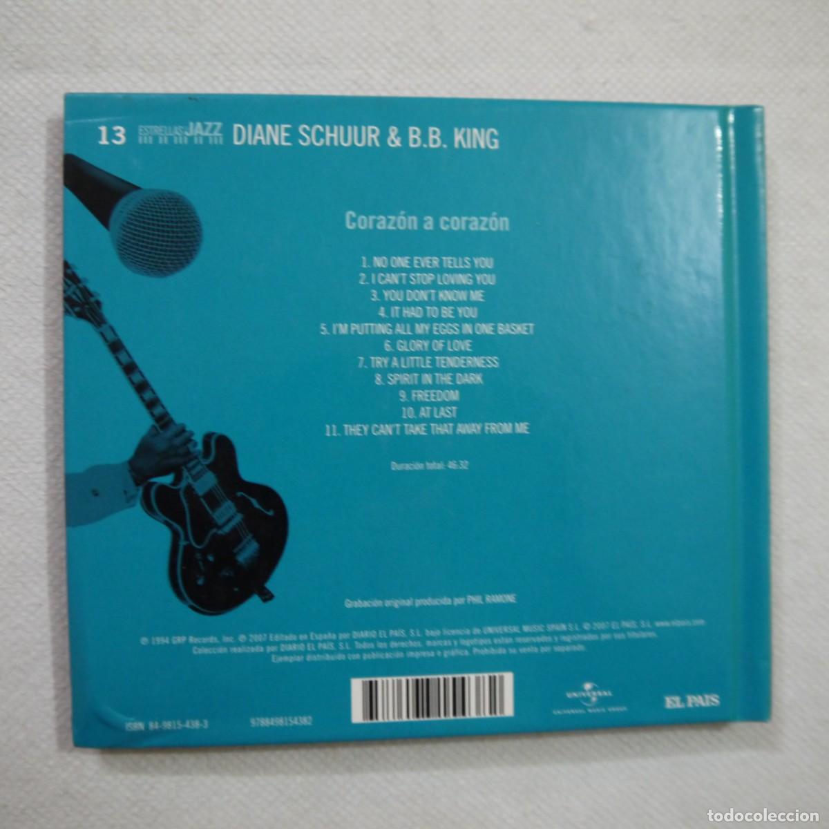 CDs de m&uacute;sica: DIANE SCHUUR & B.B. KING - CORAZ&Oacute;N A CORAZ&Oacute;N - LIBRO-CD - Foto 4