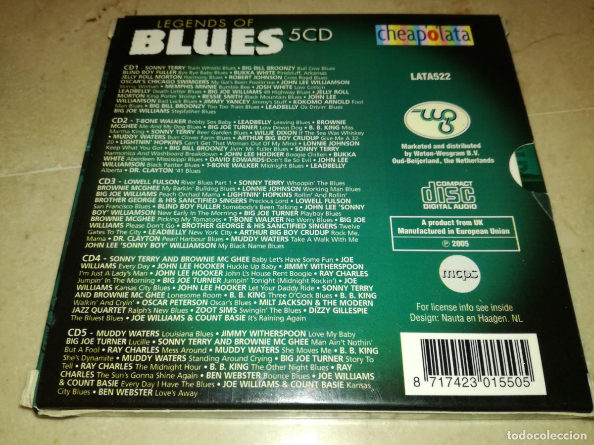 box set con 5 cds de legends of blues-robert jo - Buy CD