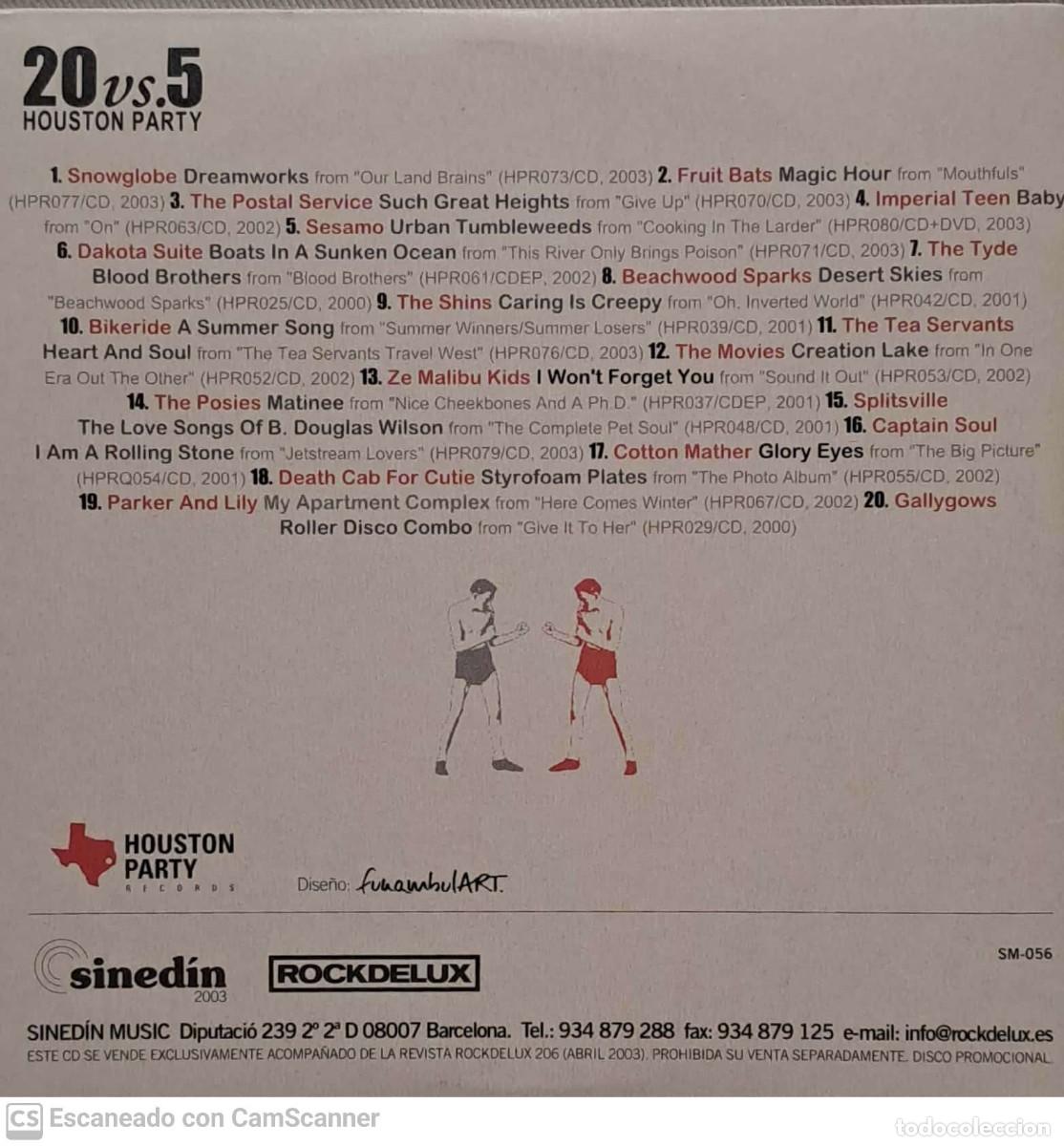 CDs de m&uacute;sica: Various &lrm;&ndash; 20vs.5 Houston Party - Foto 2