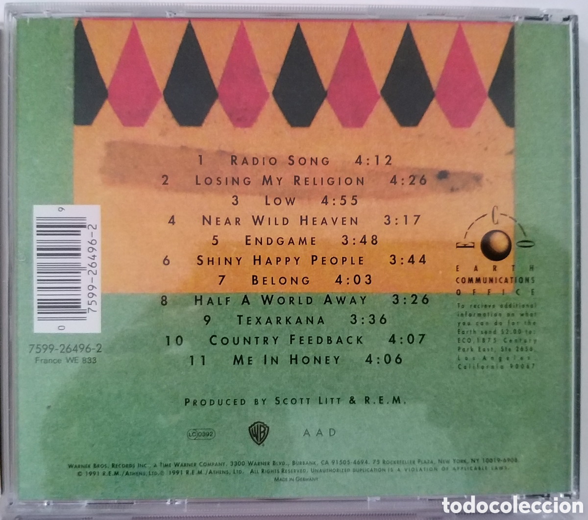 CDs de m&uacute;sica: REM x 4 ALBUMS - Foto 5