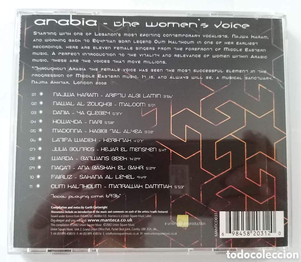 CDs de m&uacute;sica: ARABIA - THE WOMENS VOICE - Foto 2