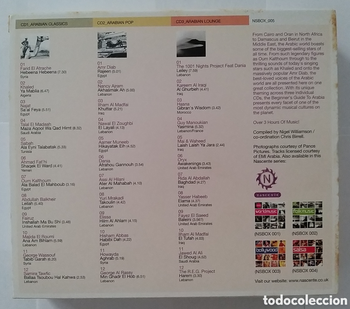 CDs de m&uacute;sica: BEGINNERS GUIDE TO ARABIA - 3 CD SET - Foto 2
