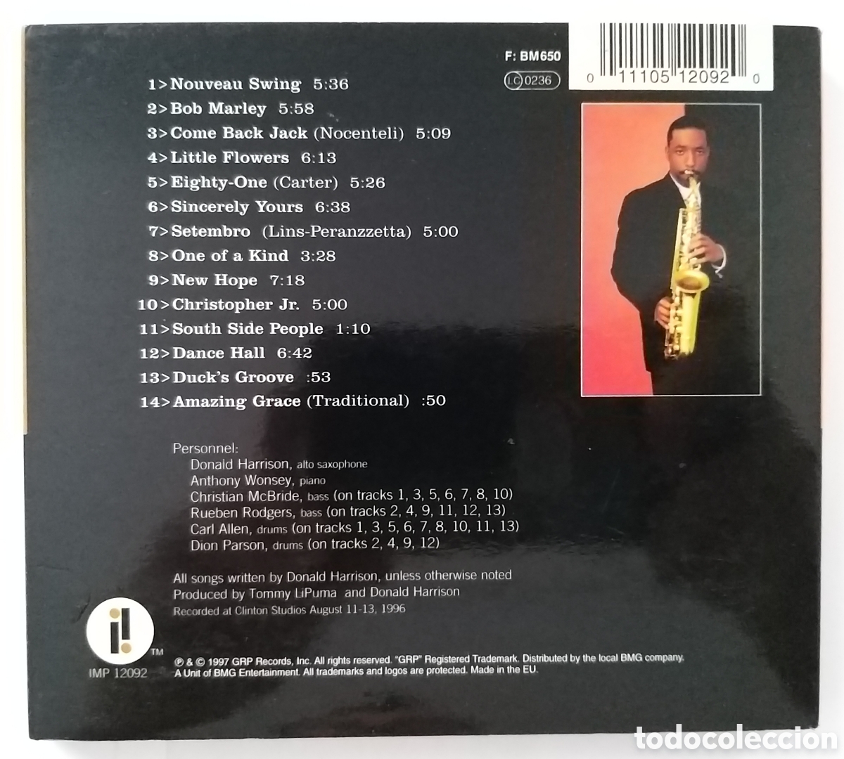 CDs de m&uacute;sica: DONALD HARRISON - NOUVEAU SWING - Foto 2