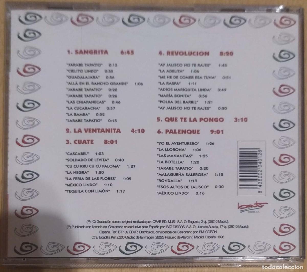 CDs de m&uacute;sica: GARIBALDI (MEX-MIX) CD 1996 - Foto 2