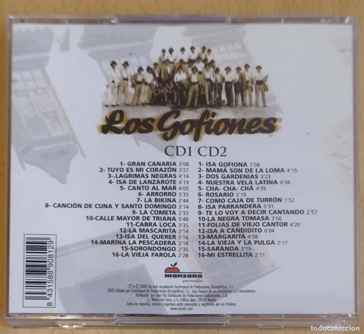 CDs de m&uacute;sica: LOS GOFIONES (GRANDES EXITOS) 2 CDs 2002 - Foto 2