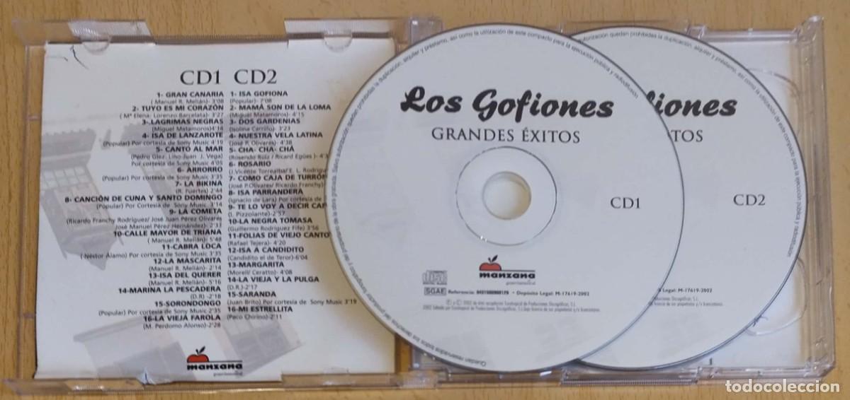 CDs de m&uacute;sica: LOS GOFIONES (GRANDES EXITOS) 2 CDs 2002 - Foto 3
