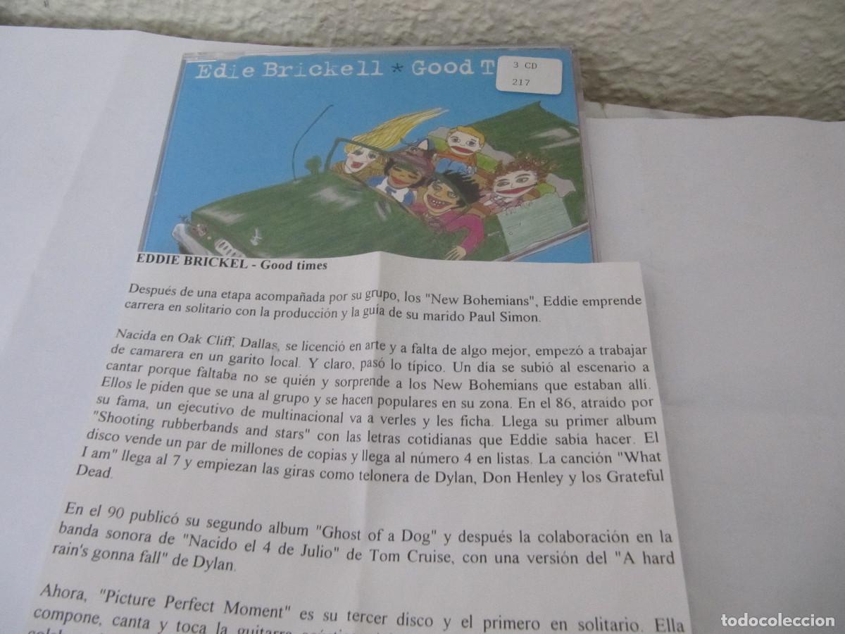 CDs de m&uacute;sica: CD SINGLE CADENA 100 - EDIE BRICKELL - GOOD TIMES - Foto 1