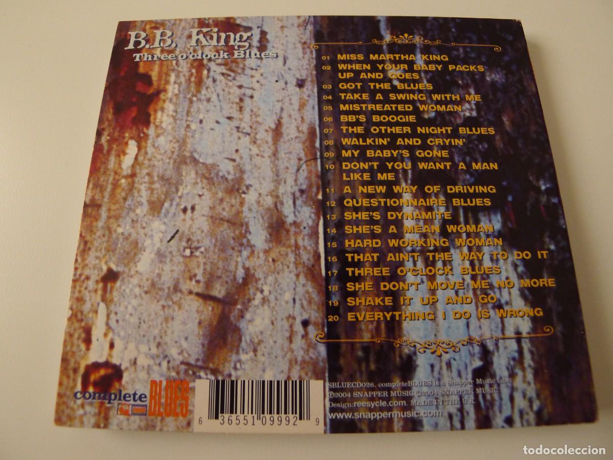 CDs de m&uacute;sica: B.B. KING : THREE OCLOCK BLUES CD - Foto 2