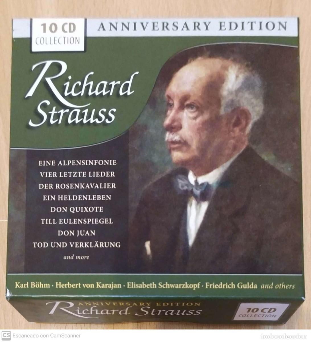 CDs de m&uacute;sica: RICHARD STRAUSS (ANNIVERSARY EDITION) Box 10 CDs - Foto 1