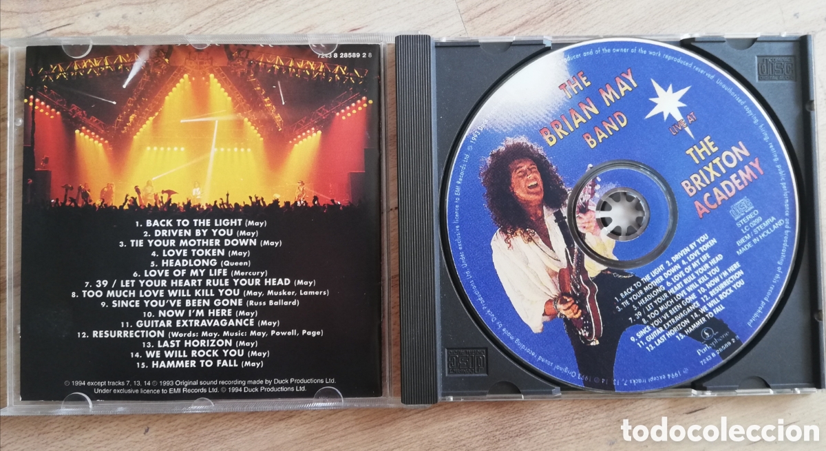 2LP Brian May Band Live At The Brixton Academy PCSD150 PARLOPHONE