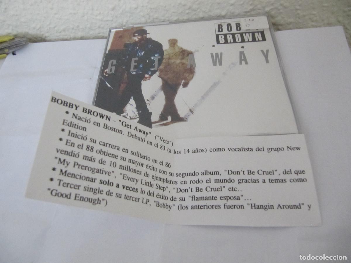 CDs de m&uacute;sica: Bobby Brown &ndash; Get Away CD SINGLE CADENA 100 - Foto 1