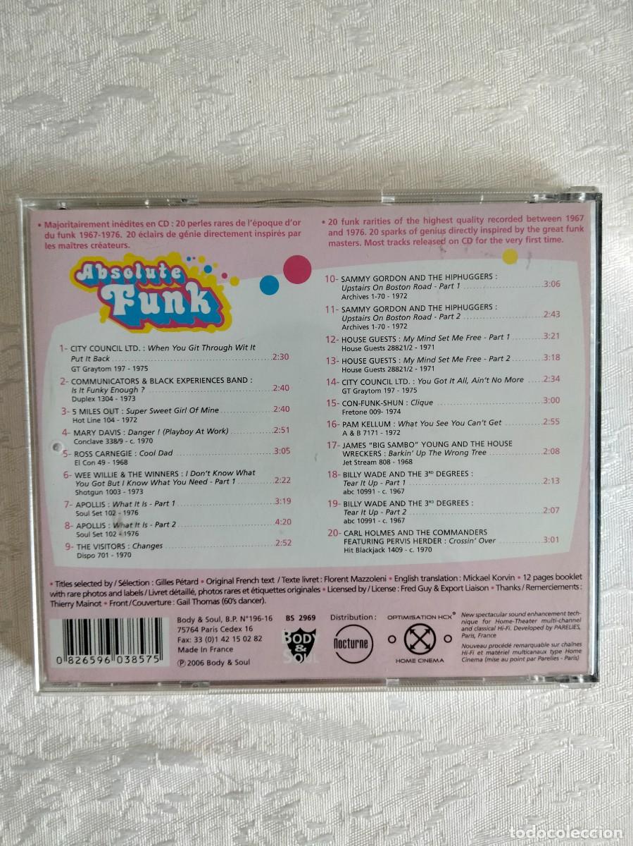 CDs de m&uacute;sica: ABSOLUTE FUNK - Vol. 3 - Foto 2