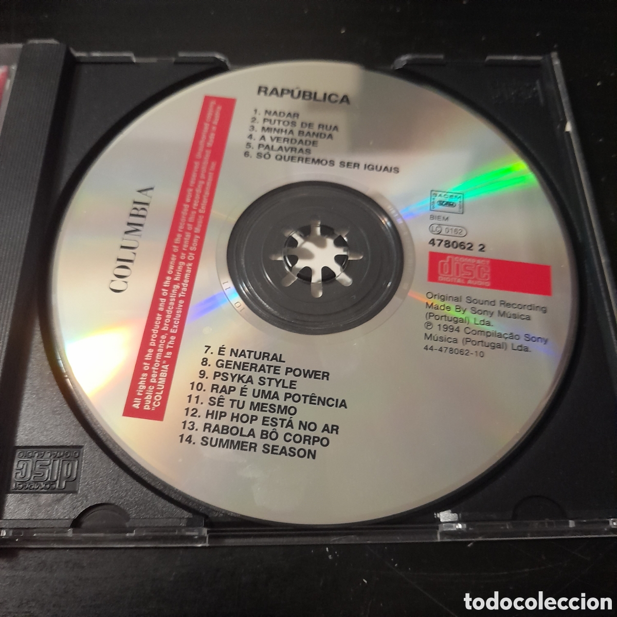 CDs de m&uacute;sica: Rap&uacute;blica. Various &ndash; Rap&uacute;blica. CD, Compilation 1994 - Foto 2