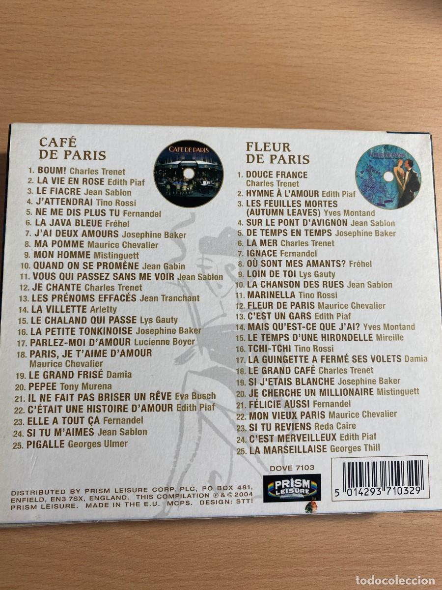 CDs de m&uacute;sica: CAFE DE PARIS 50 GRANDS SUCCES PARIS 2CD - Foto 2