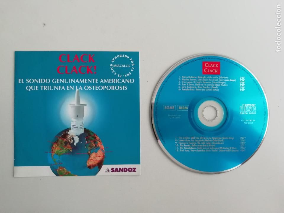 Music CDs: CD promocional Miacalcic Clack Clack! Euro Meeting-Promoway 1995