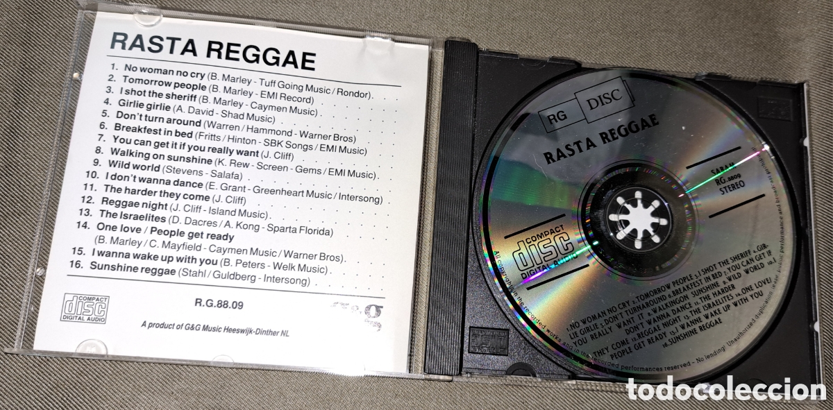 CDs de m&uacute;sica: CD RASTA REGGAE. PLAYINGTIME 1 HORA - Foto 2