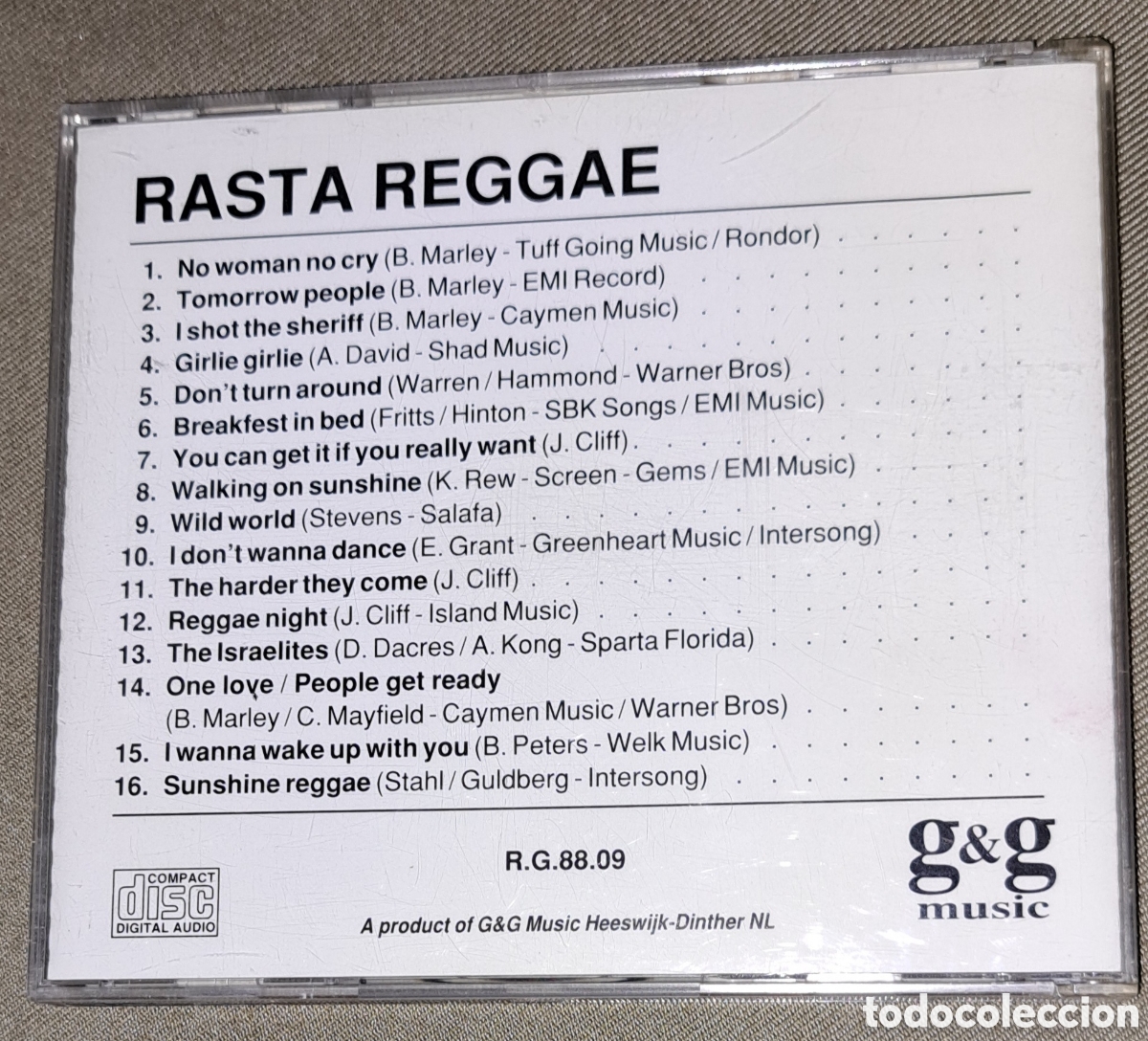 CDs de m&uacute;sica: CD RASTA REGGAE. PLAYINGTIME 1 HORA - Foto 3