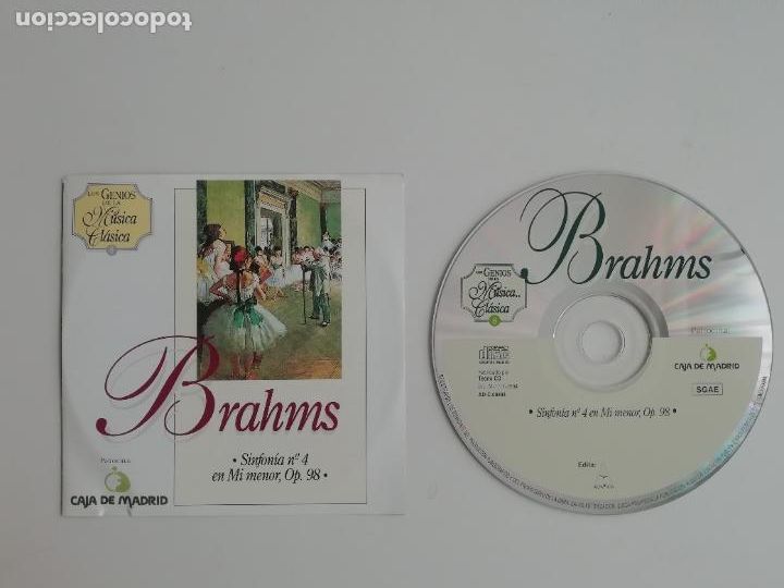 CDs de M&uacute;sica: Los Genios de la M&uacute;sica Cl&aacute;sica 8 Brahms Caja de M&uacute;sica Caja Madrid Alfa Delta 1994